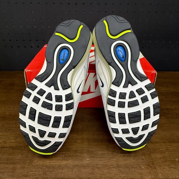 New W/ Box! Men\'s Nike Air Max 97 \'Kaomoji\' White Multi Color Classic Sneakers
